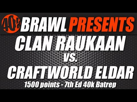 40K BRAWL Warhammer Battle Report – Craftworld Eldar vs Clan Raukaan