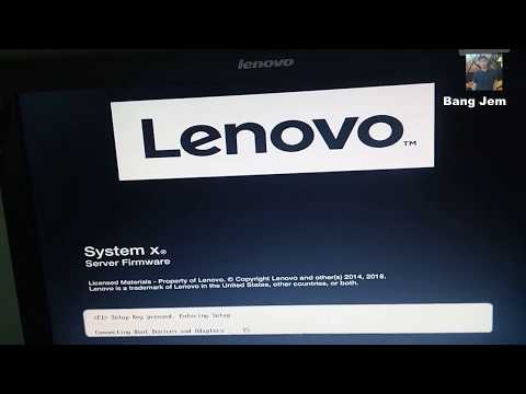 UNBOXING lenovo X3650 M5 PN.8871C2A dan Chek HDD via F1 Bios