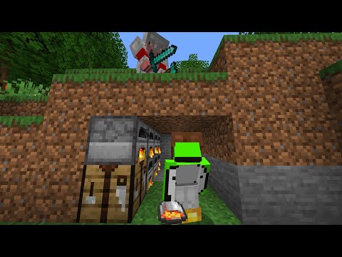 Dream VS Technoblade MANHUNT (Minecraft Speedrunner VS Hunter)