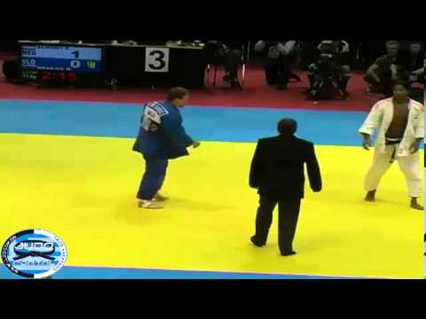 Judo Grand Prix Dusseldorf 2013 Semifinal -73kg ELMONT Dex (NED) - DRAKSIC Rok (SLO)