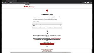 COVID-19 Vaccine Registration Walkthrough for CVS.com