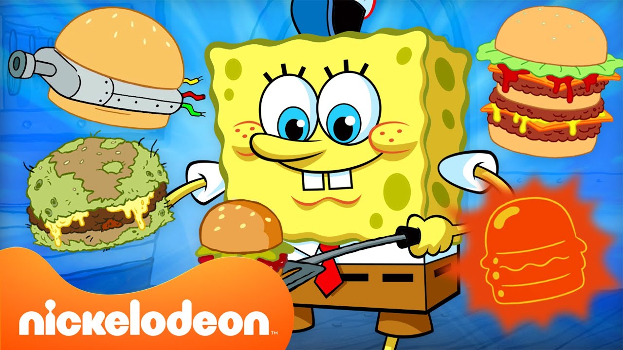 SpongeBob | Semua Krabby Patty dari musim 10–12 🍔 | Nickelodeon Bahasa