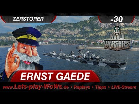 World of Warships Replay #30 : Ernst Gaede [ 4 Kills | 143K ] deutsch | german