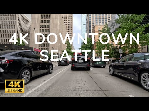 4K Drive in Downtown Seattle | Washington, USA