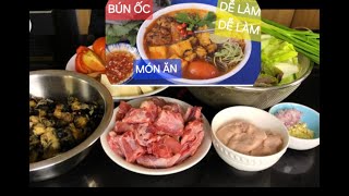 BÚN ỐC THAY ĐỔI BỮA ĂN CUỐI TUẦN