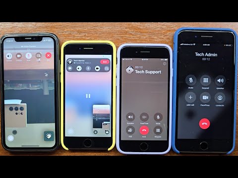 iPhone 11 vs iPhone 7 + iPhone SE 3 vs iPhone 8 Plus Incoming Call + Switching to Facetime Call