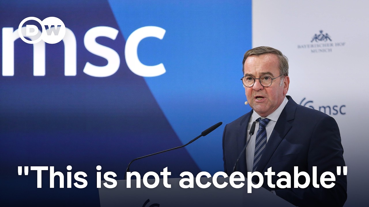 German Defense Minister Pistorius rebuffs US Vice President Vance's speech | DW News