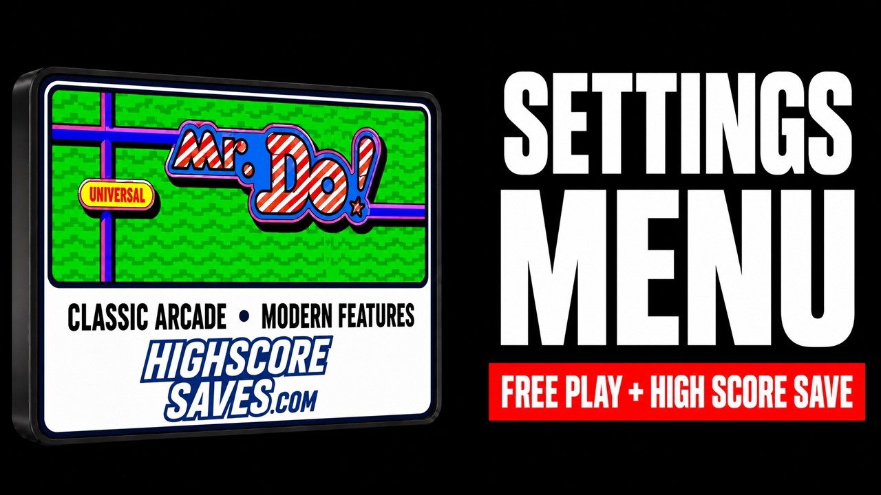 Mr. Do! settings menu video guide