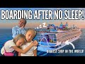 We SURVIVED A Red Eye To ICON OF THE SEAS Boarding The BIGGEST Cruise Ship No Sleep No Problem