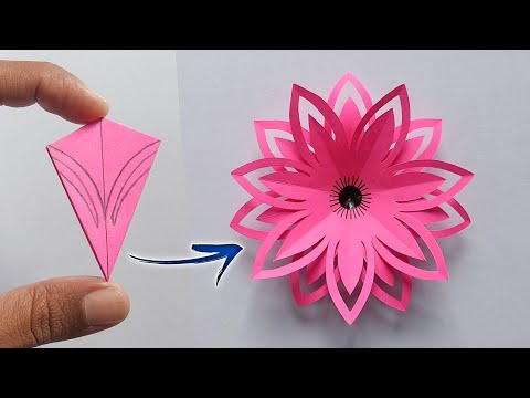 How To Make Beautiful Paper Flower | Diy Paper Flower Craft Easy | Paper Flower Making Step By Step