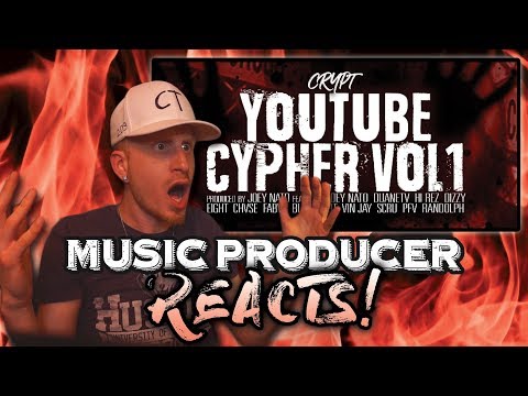 Music Producer Reacts to YouTube Cypher Vol 1 (CRYPT)