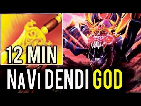 NaVi Dendi WTF 12 Min Radiance + Gold Bonus Tactical Broodmother Jungle Radiant 7.06f Meta Dota 2