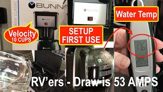 Bunn Velocity 10 Cup Brew GRB coffee maker! How to set it up for First Time Use!