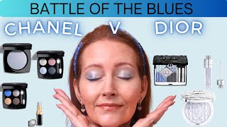 Battle of the blues.  Dior v Chanel blue eyeshadows, highlighters & lips.  Who wins? You decide!