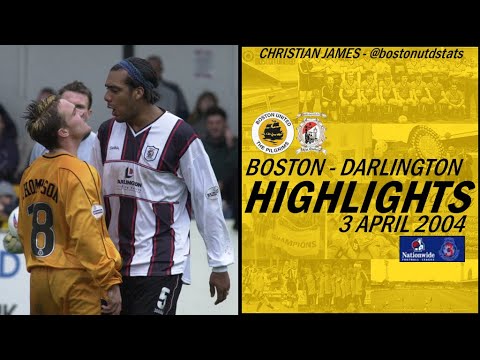 Boston United vs Darlington 2004 Highlights