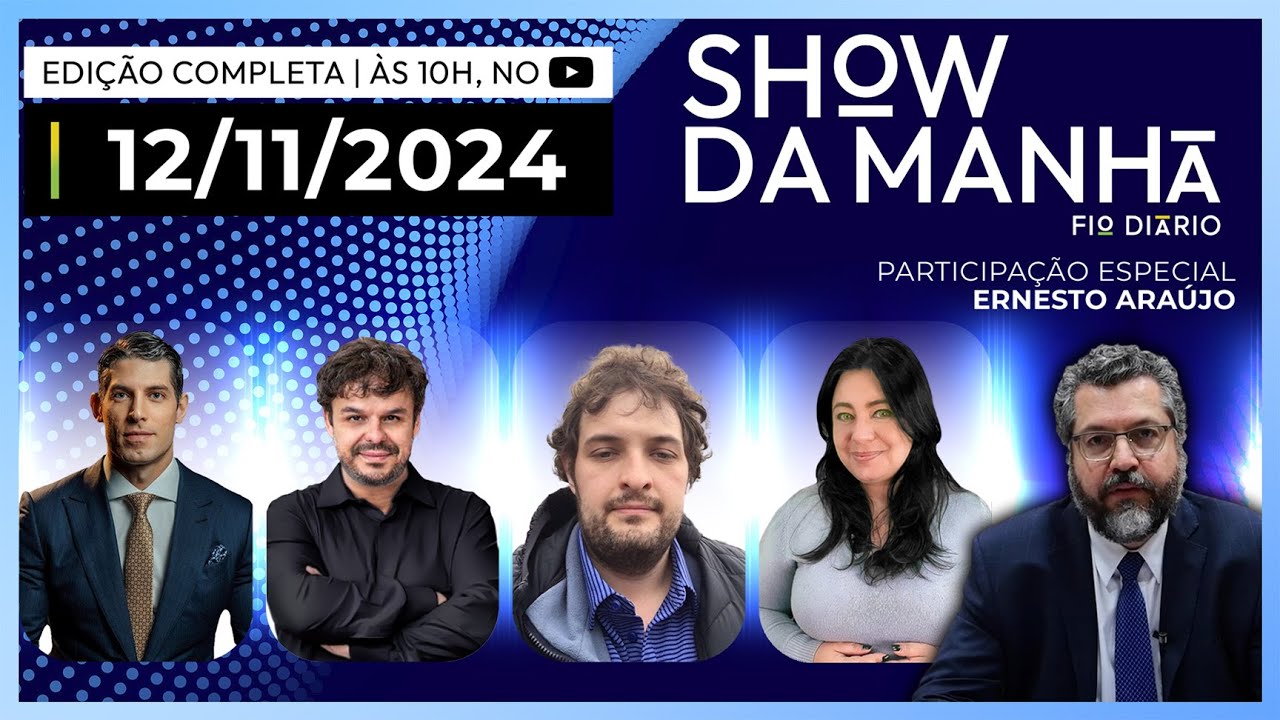 SHOW DA MANHÃ - MARCO ANTÔNIO COSTA, ADRILLES, KOGOS, STEH PAPAIANO E ERNESTO ARAÚJO - 12/11/2024