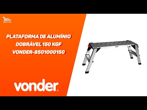 Plataforma de Alumínio Dobrável 150 Kgf - Video
