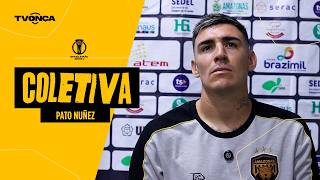 Entrevista coletiva meio-campista Pato Nuñez (pré-jogo Santa Cruz x Amazonas)