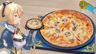 Genshin Impact: Klee Loves Jean's specialty, "Invigorating Pizza" / 原神料理 ジンのオリジナル料理「眠気覚ましピザ」再現