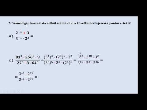 Hatványozás 9. összefoglaló