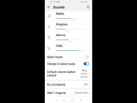 Touch sound and key sound in Huawei smartphone