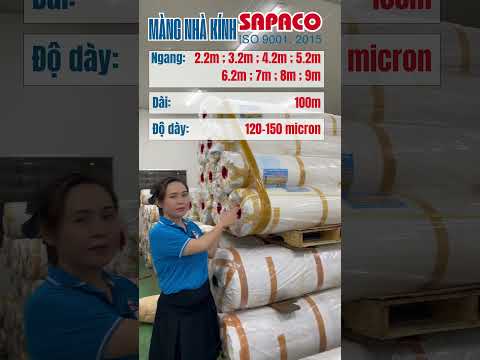 Kích Thước Màng Nhà Kính Sapaco | Sản Xuất Màng Nhà Kính Theo Yêu cầu | SAPACO | sapaco.com.vn