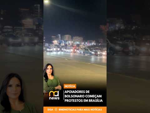Supporters begin honking horns in Brasilia in protest against Bolsonaro's house arrest #protest