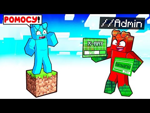 OSZUKUJE UŻYWAJĄC HACKÓW na JEDNYM BLOKU w Minecraft!