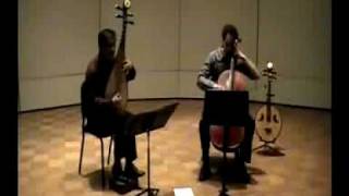 Radiohead - &quot;Hunting Bears&quot; -  Chinese Pipa cover with cello by Mike Block &amp; Yang Wei