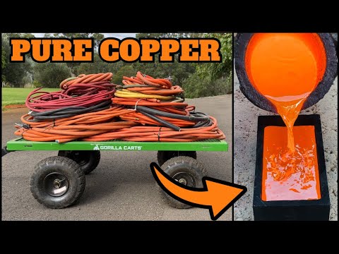 20KG Copper Cable Melt - Huge Copper Bars - ASMR Melting Metal - BigStackD Monster Melt & Fan Mail
