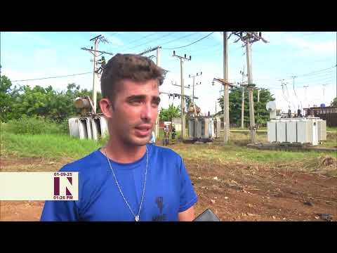 Labores de restauración en subestación de Güira de Melena