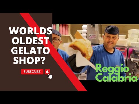 100 year old GELATO shop in Reggio Calabria ITALY ft. Vegetarian Guest