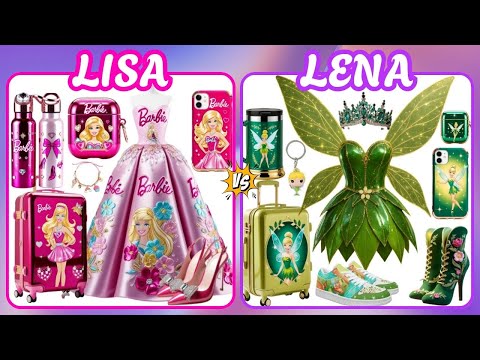 🌸 Lisa or Lena: Barbie 💕 vs Tinker Bell ✨ – Who Wins the Ultimate Magical Aesthetic? 👗💫