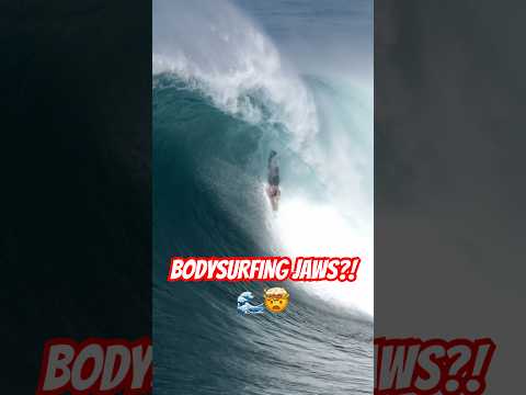 He rode a Jaws wave BODYSURFING?! 🌊🤯