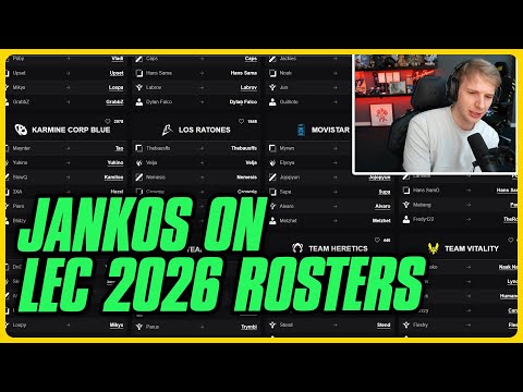 JANKOS REACTS TO LEC 2026 NEW ROSTERS