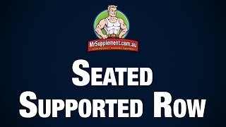 Seated Supported Row exercise video thumbnail