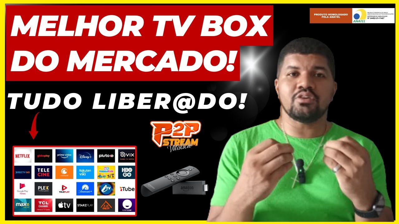 P2P STREAM  - (MELHOR TV BOX DO MERCADO!) TV BOX COMPLETA E COM APPS EXCLUSIVOS - SEM TRAVAMENTOS