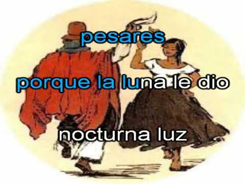 Luna santiagueña   zamba para mi luna karaoke Manseros