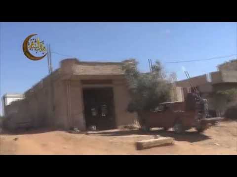 التصدي للطيران الحربي في سماء ريف حماة الشمالي  بواسطة رشاش 14 من قبل غرفة عمليات بدر الشام