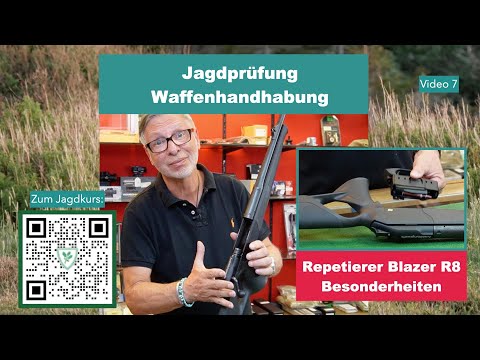 Jagdschein machen: Waffenhandhabung: Repetierbüchse Blaser R8 Besonderheiten Jagdprüfung Bayern