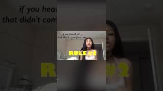 Rule 1 ,2, and three when you come for me