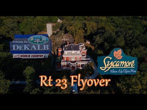 DeKalb Sycamore Illinois Route 23 drone flight ( Ellwood House to Culvers )