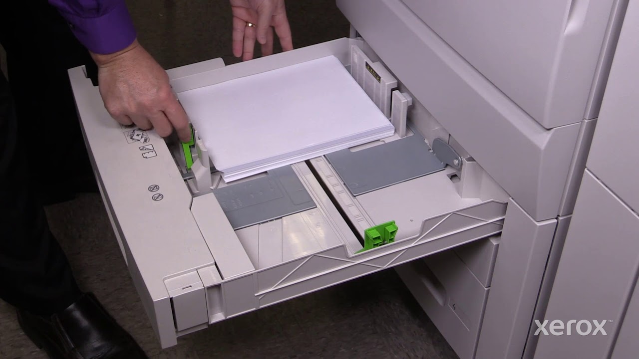 Xerox® PrimeLink® C9065 C9070 Series Printer Loading Paper in Tray 1 or 2