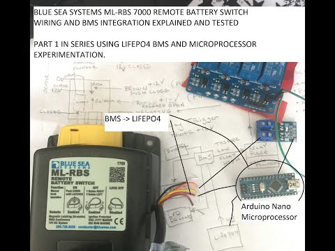 BLUE SEA ML-RBS Battery Switch for LIFEPO4 Lithium with BMS for Sailboat  - PART 1