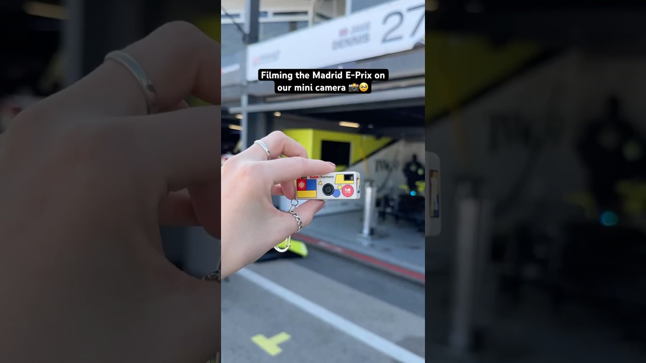 Click to watch the video “Capturing the Madrid E-Prix on our mini camera 📸🥹”