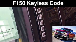 2020 ford f150 keyless entry code location