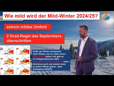 Winter 2024/25: How mild will the mild winter be? Prehistory and rain speak against a cold winter.