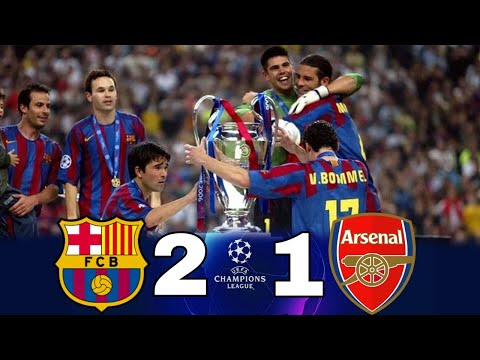 Barcelona 2-1 Arsenal • Champions League 2006-Final • Extended Highlights & Goals