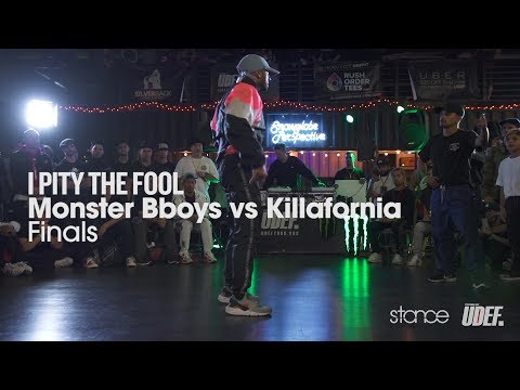 Monster Bboys vs Killafornia (finals) ▶︎ .stance x UDEF ◀︎ I Pity the Fool!