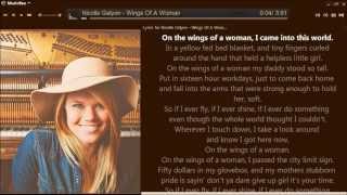 Nicolle Galyon Wings Of A Woman lyrics video